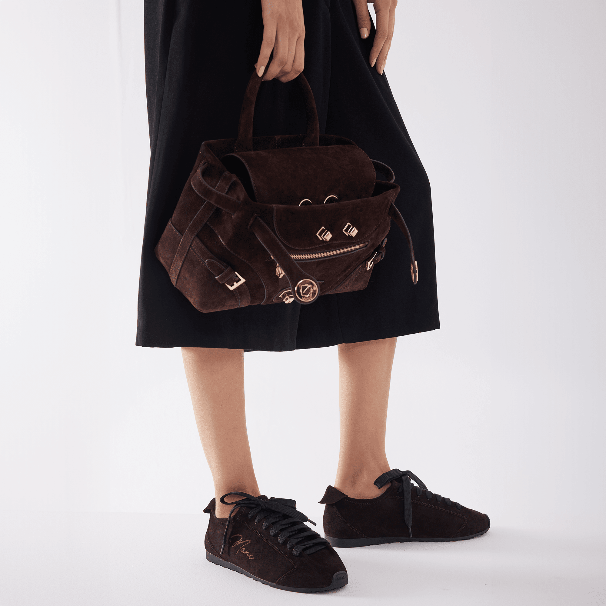 MANC SNEAKERS - DARK SUEDE BROWN (PRE - ORDER) - manc