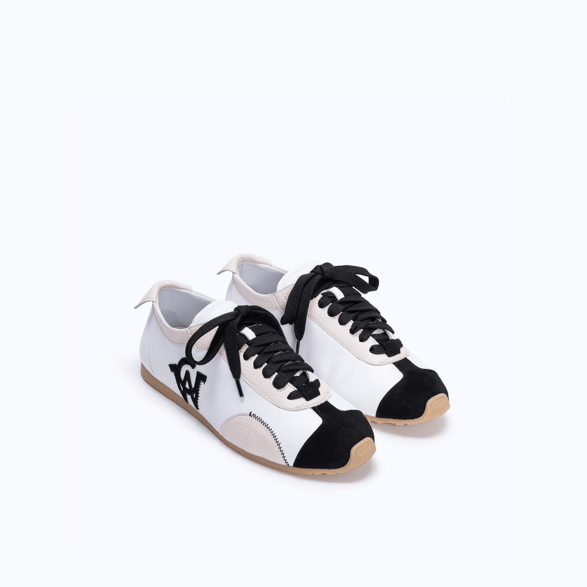 MANC SNEAKERS - WHITE BLACK - manc