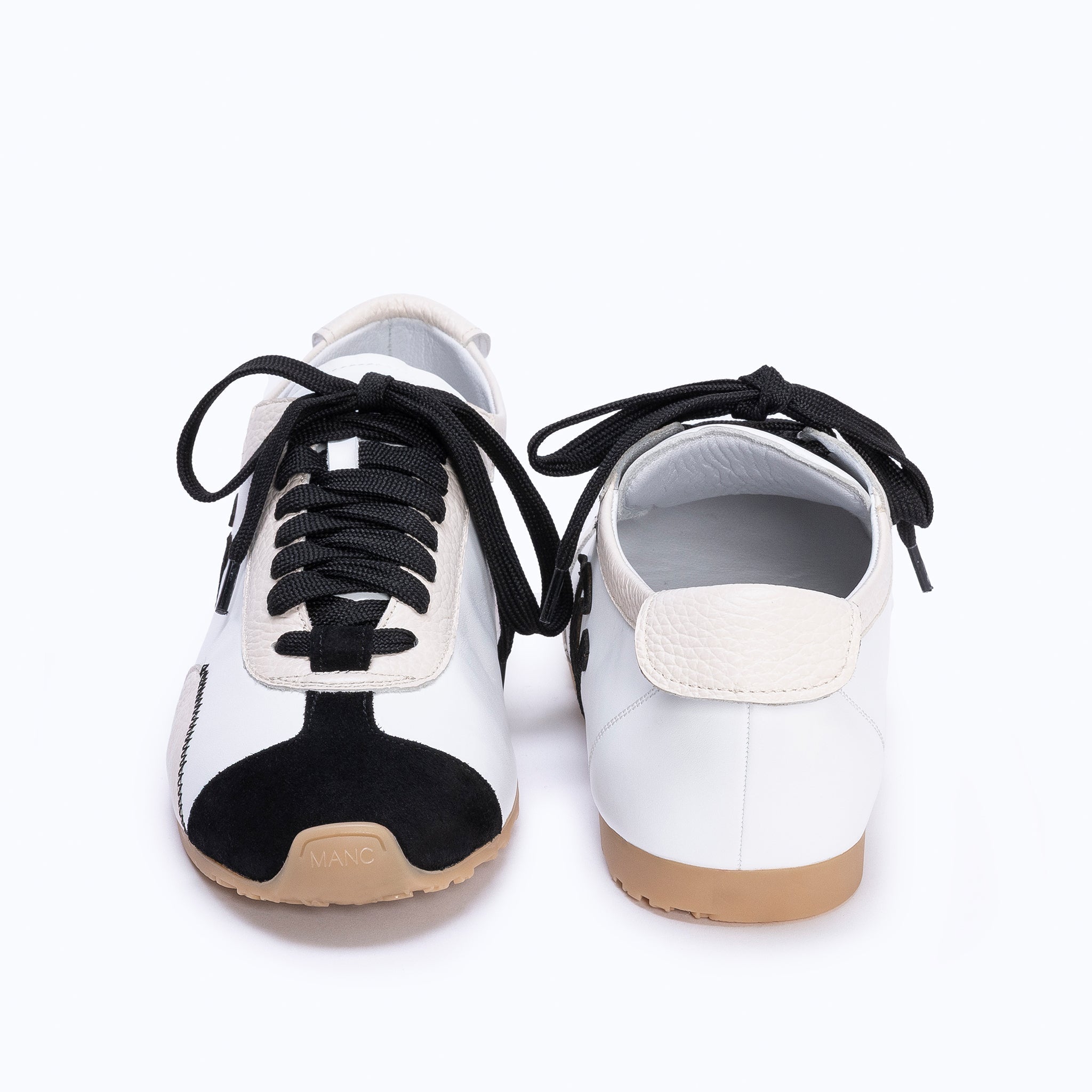 MANC SNEAKERS - WHITE BLACK - manc