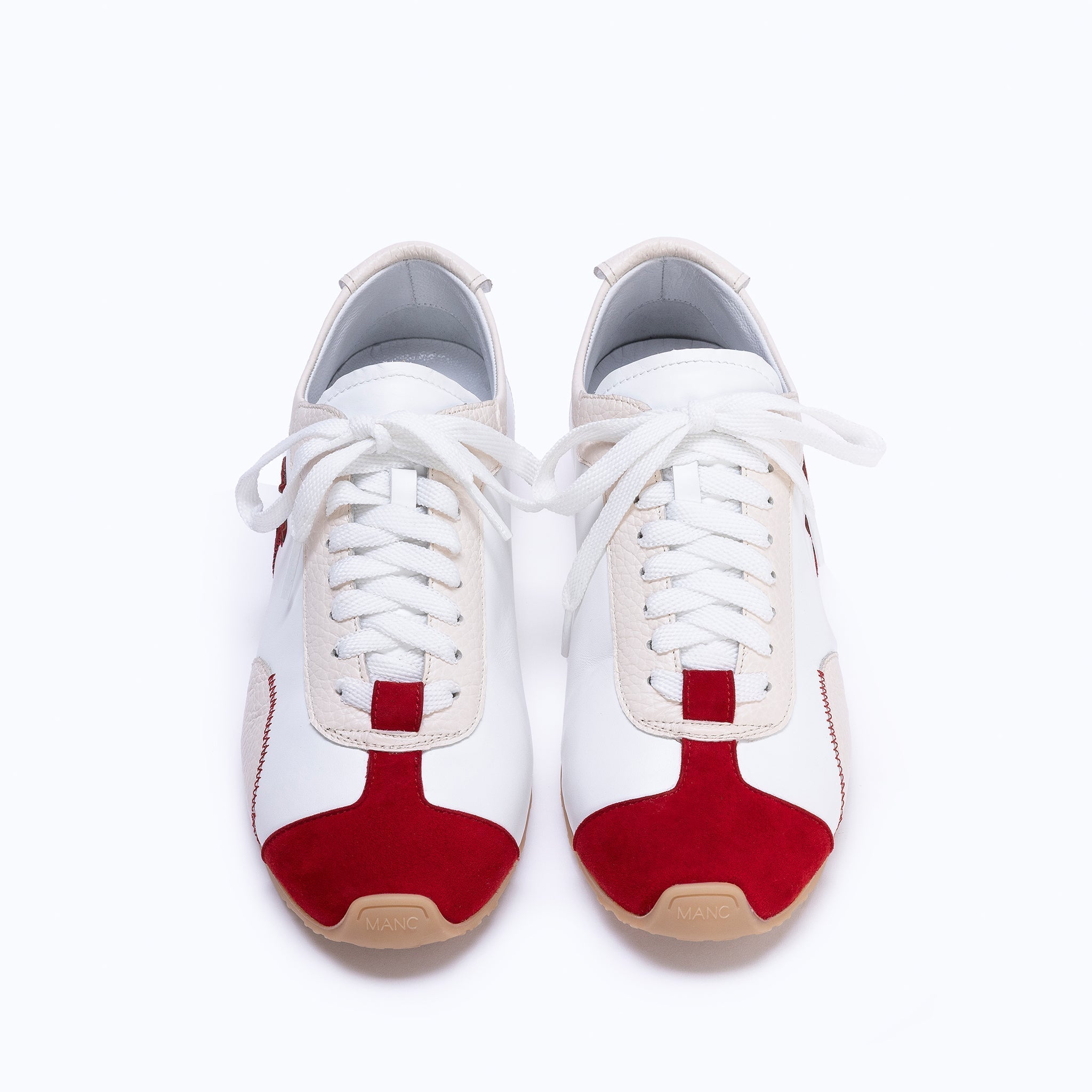 MANC SNEAKERS - WHITE RED - manc