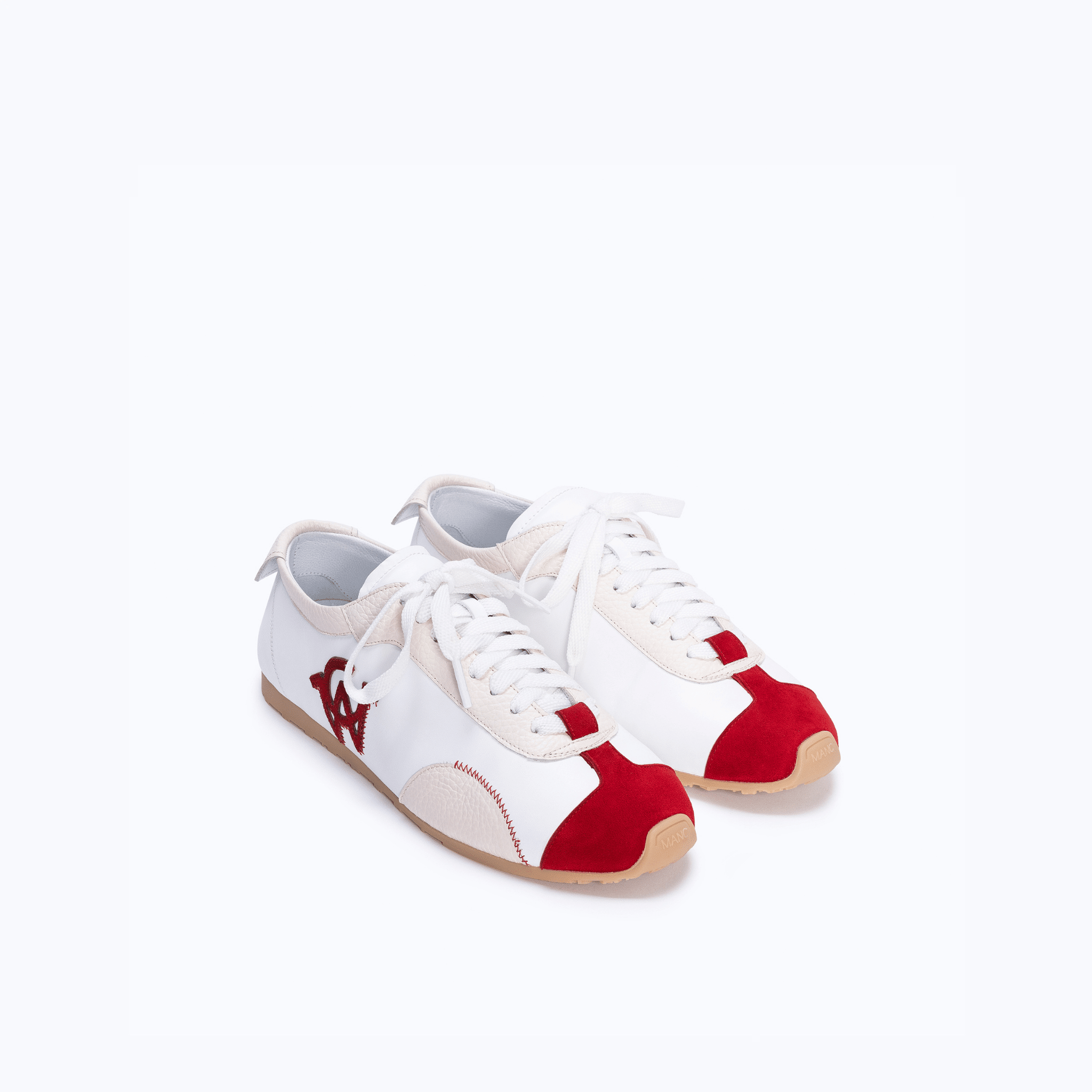 MANC SNEAKERS - WHITE RED - manc