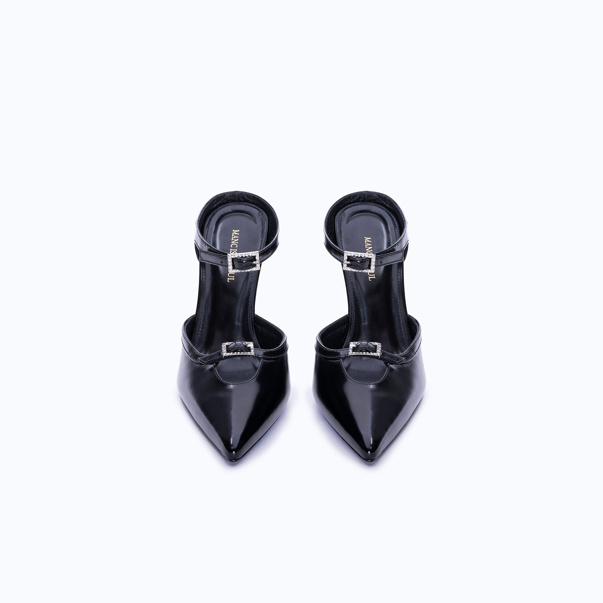 MARGAUX BLACK - WEDGE MULE