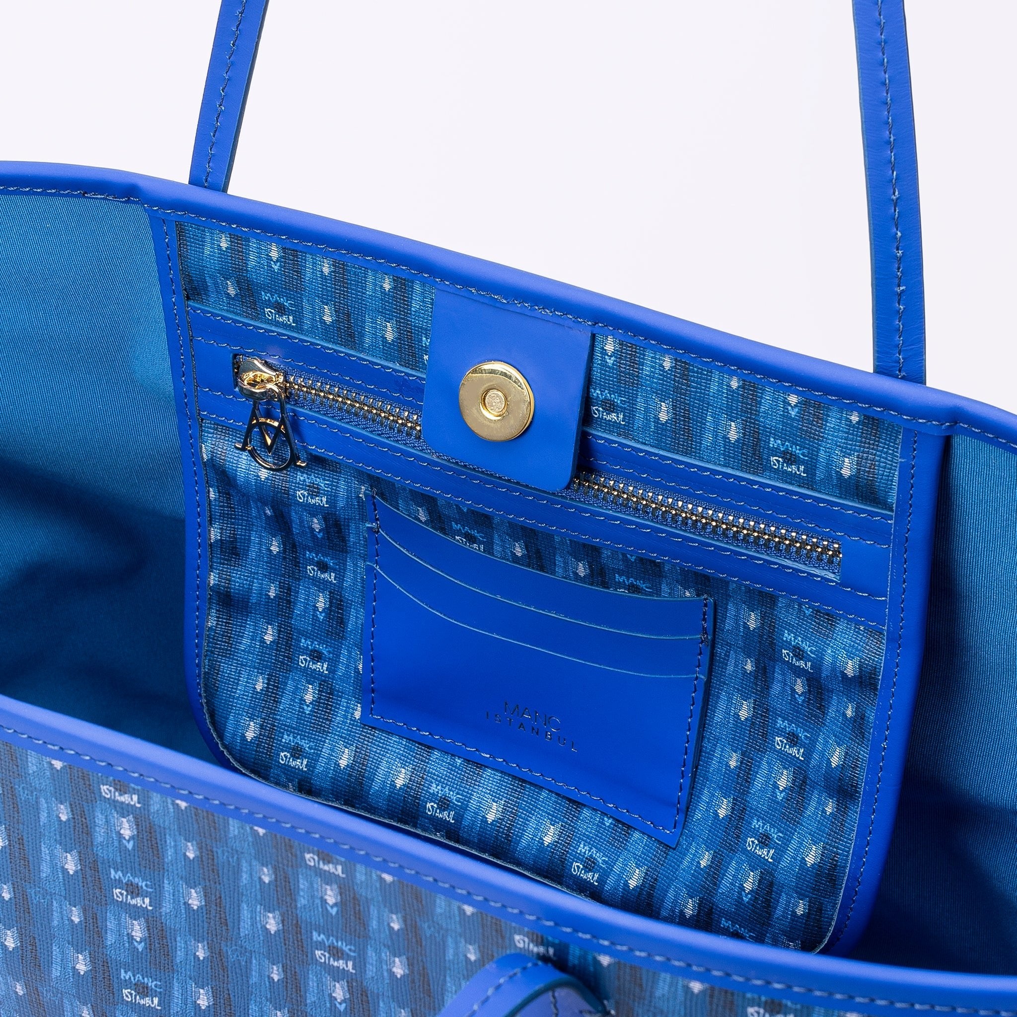 MIRI TOTE - BLUE - manc