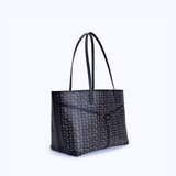 MIRI TOTE - BROWN BLACK - manc
