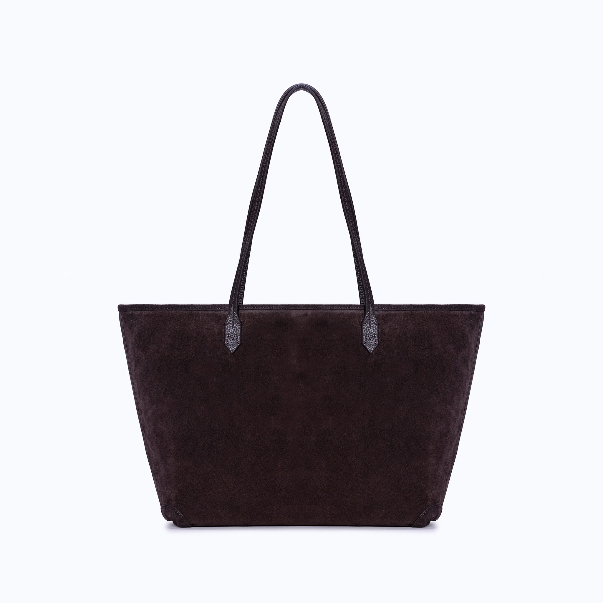MIRI TOTE - DARK SUEDE BROWN