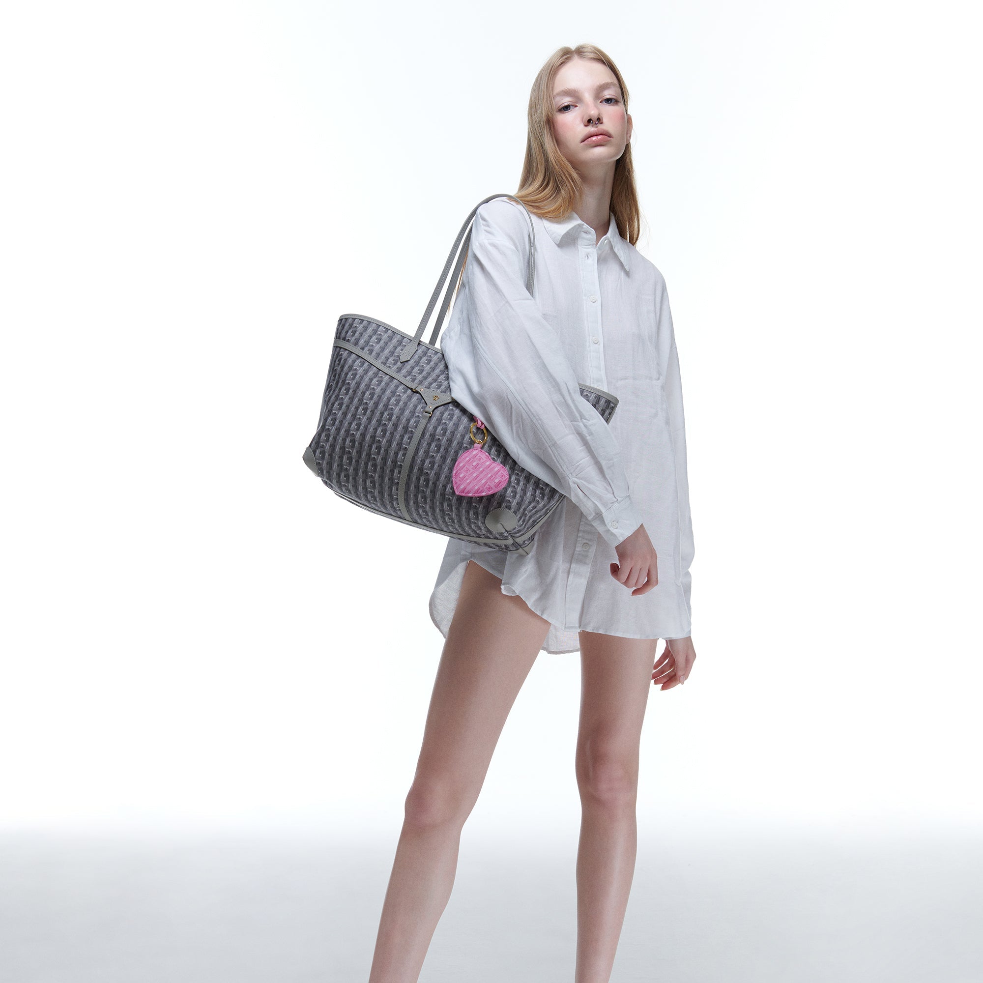 MIRI TOTE - GRAY - manc