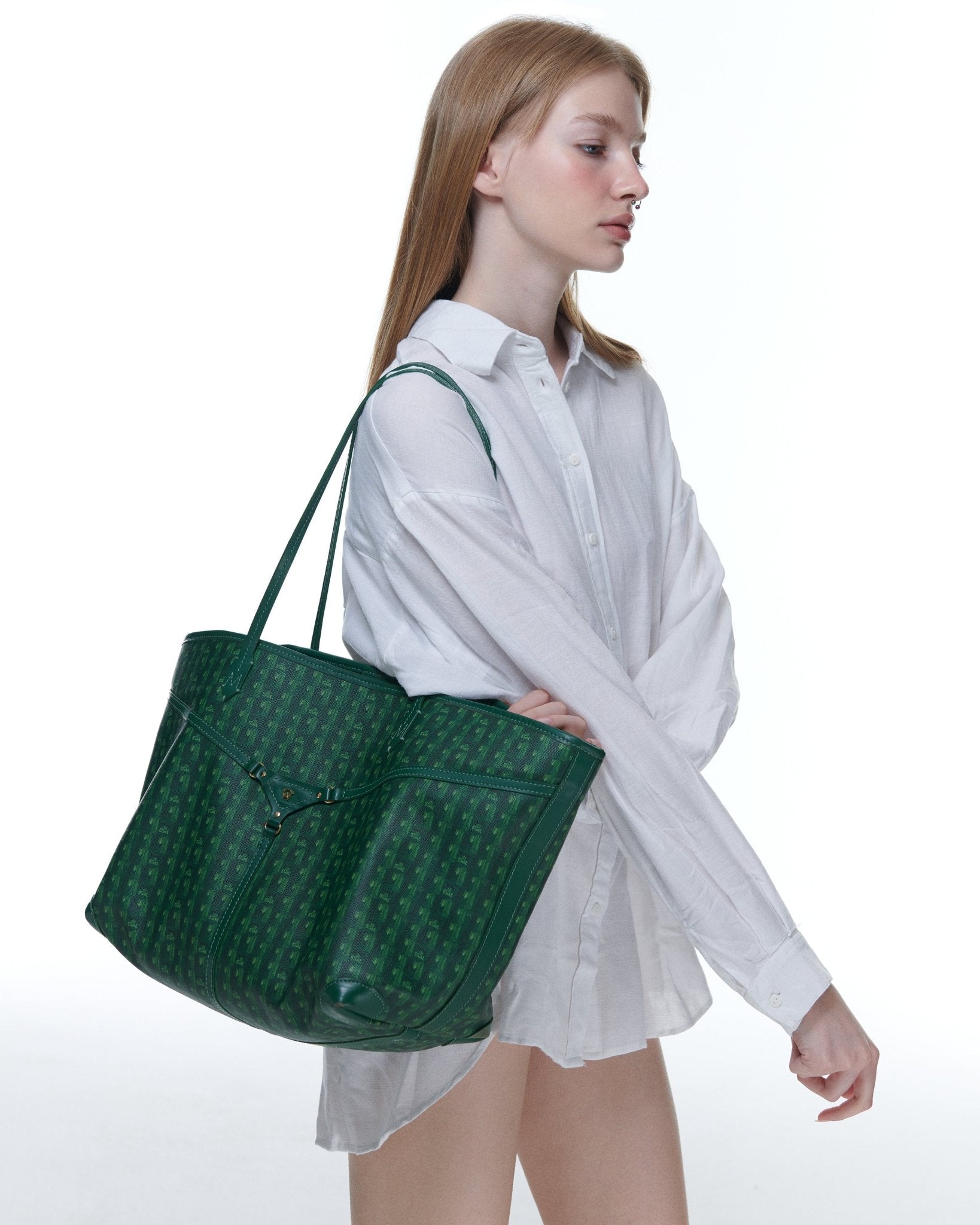 MIRI TOTE - GREEN (PRE - ORDER) - manc