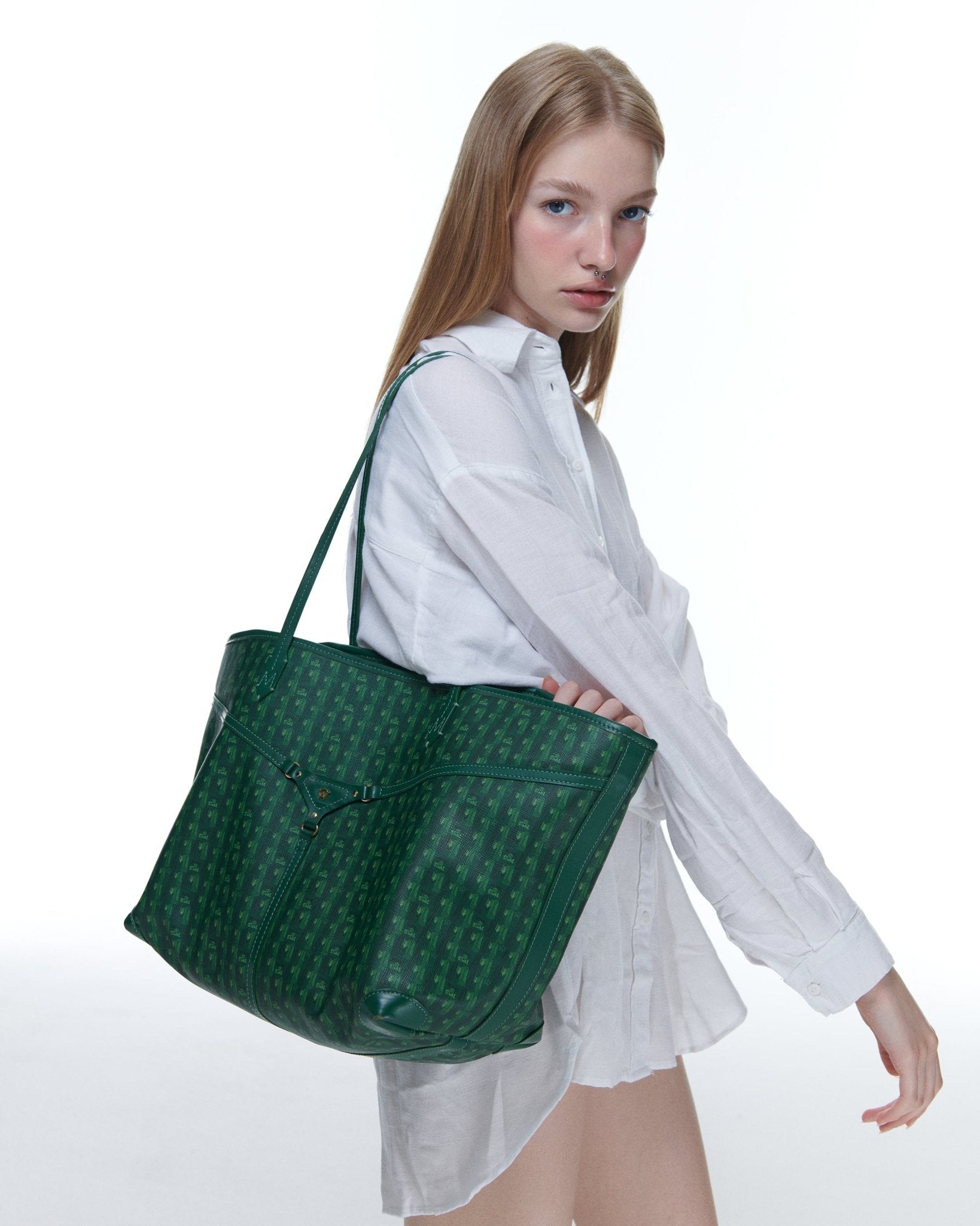 MIRI TOTE - GREEN (PRE - ORDER) - manc