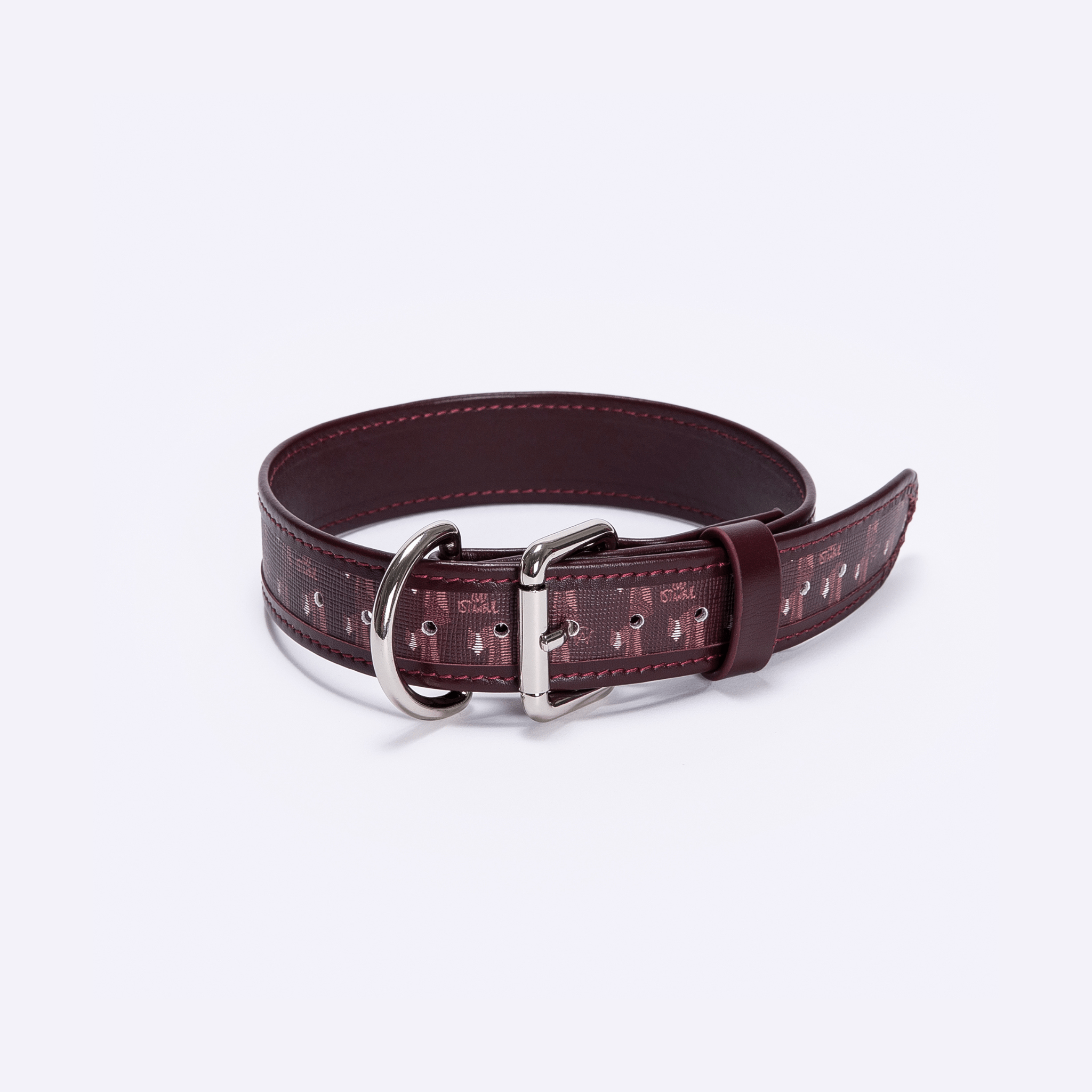 MONOGRAM BELLA COLLAR - BURGUNDY - manc