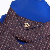 MONOGRAM CLUTCH - BURGUNDY - manc