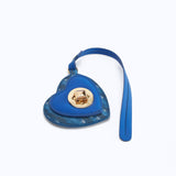 MONOGRAM HEART CHARM - BLUE - manc