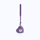 MONOGRAM HEART CHARM - PURPLE - manc