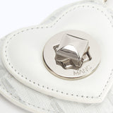 MONOGRAM HEART CHARM - WHITE - manc