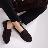 PENNY - DARK SUEDE BROWN - manc