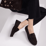 PENNY - DARK SUEDE BROWN - manc