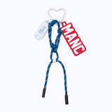 ROPE CHARM KEYCHAIN - BLUE - manc