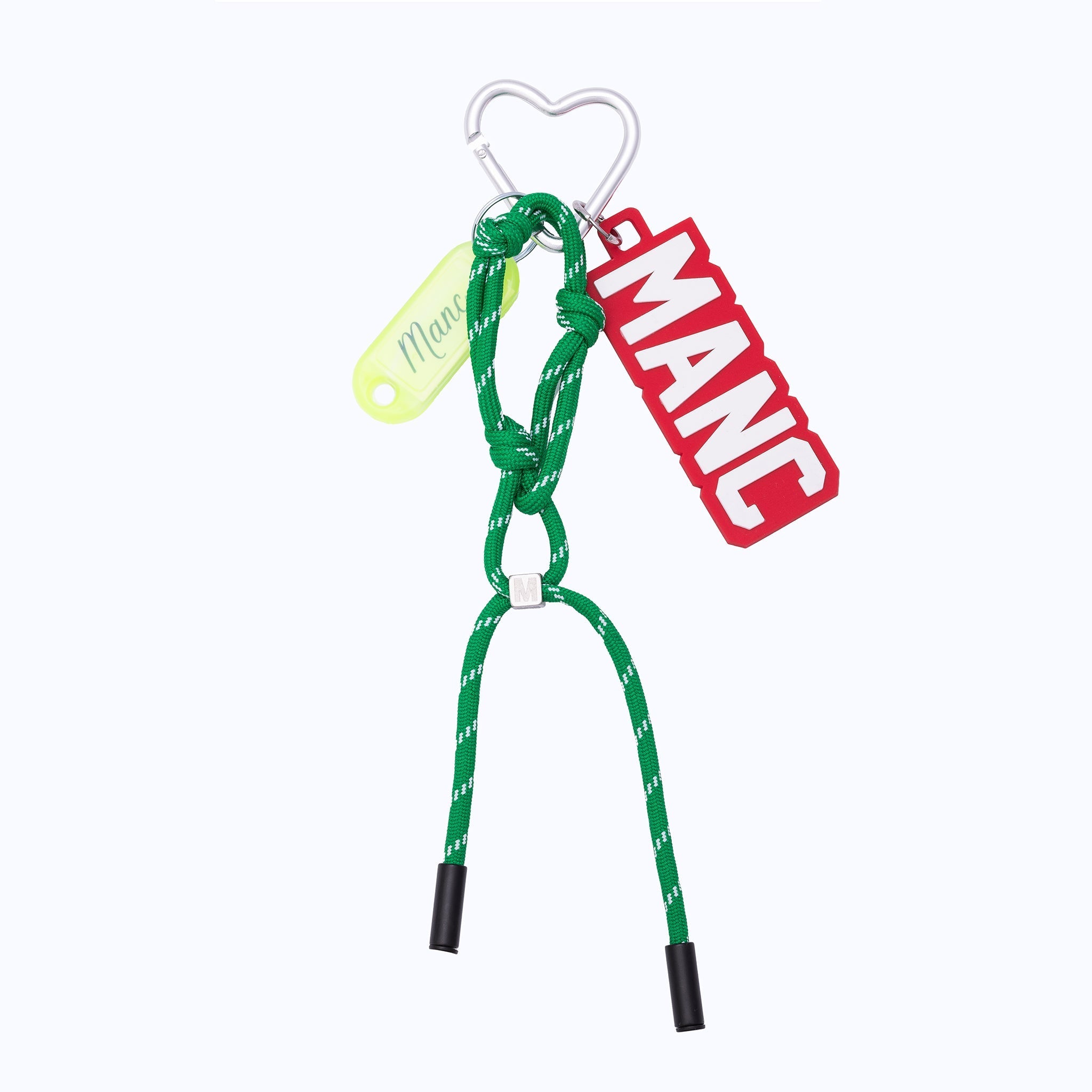 ROPE CHARM KEYCHAIN - GREEN - manc