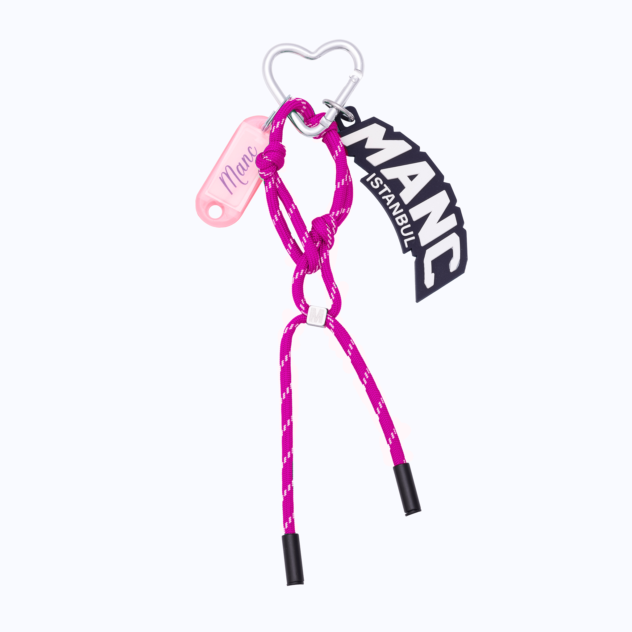 ROPE CHARM KEYCHAIN - PINK - manc