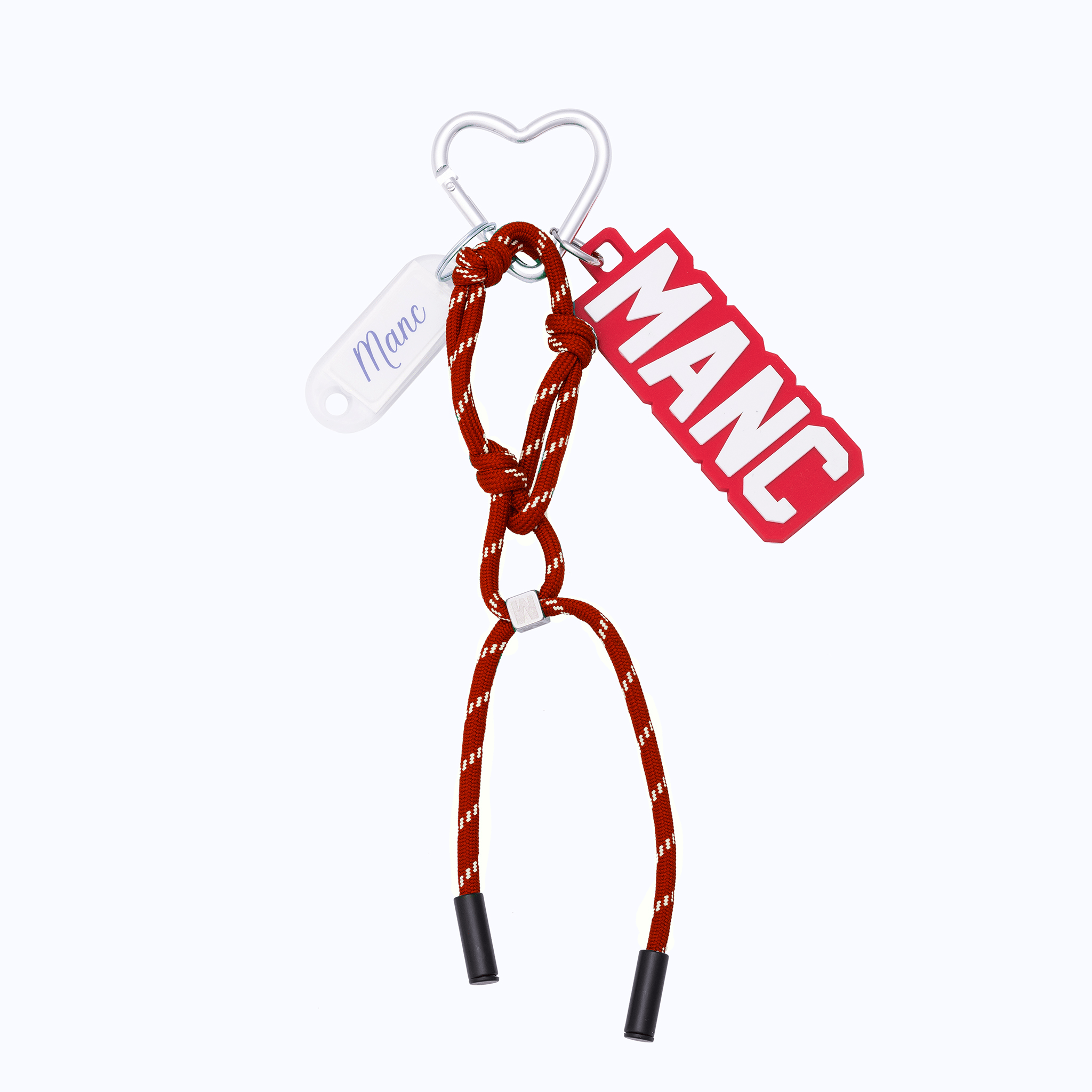 ROPE CHARM KEYCHAIN - RED - manc