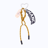 ROPE CHARM KEYCHAIN - YELLOW - manc