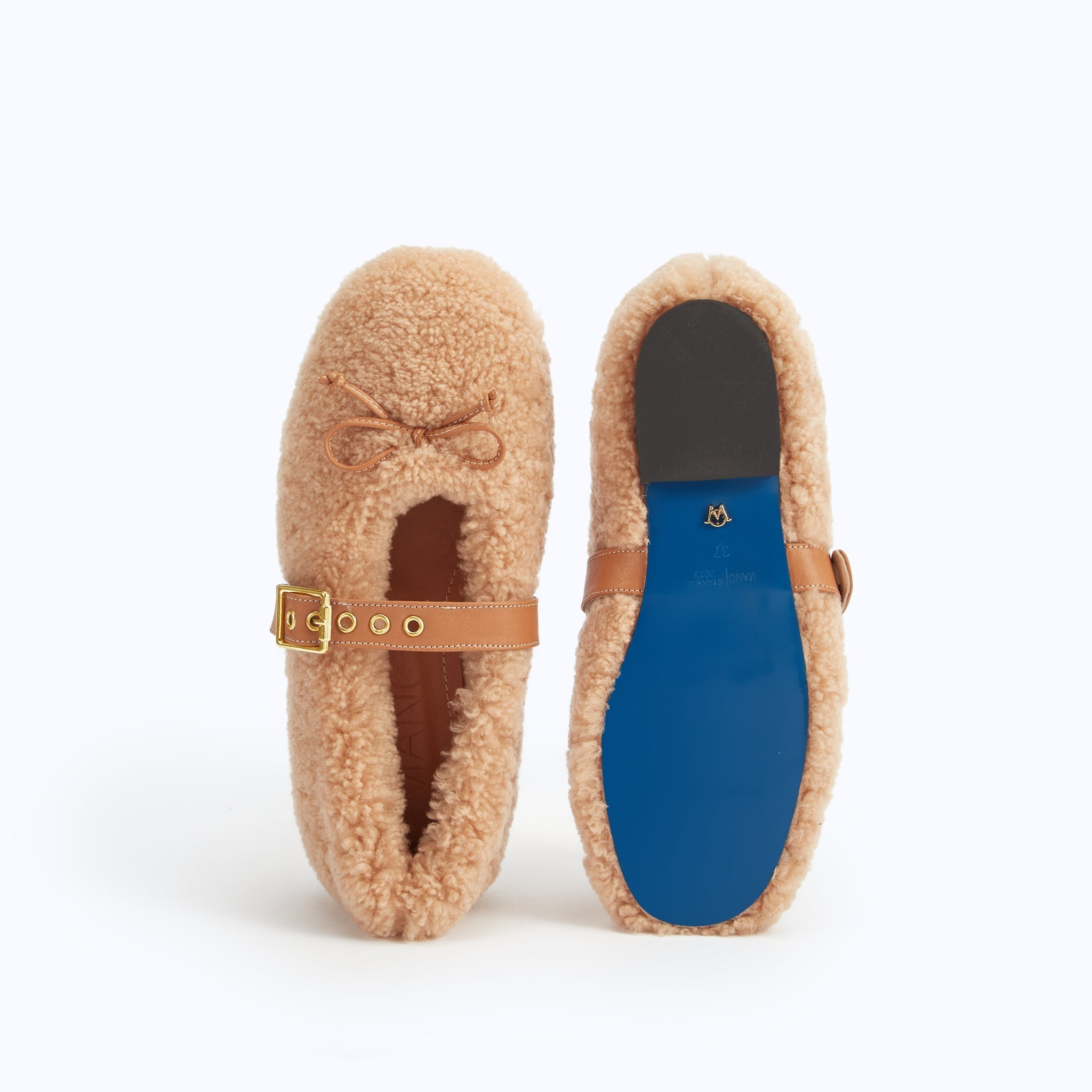 TEDDY BALLERINAS - BEIGE - manc