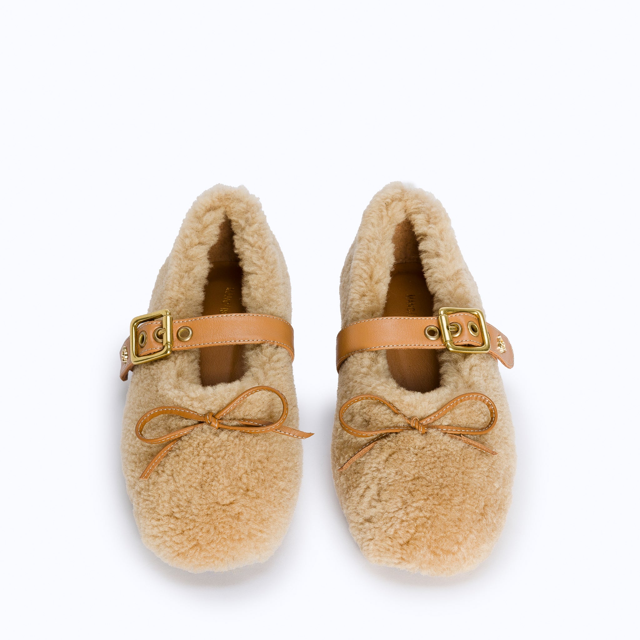 TEDDY BALLERINAS - BEIGE - manc