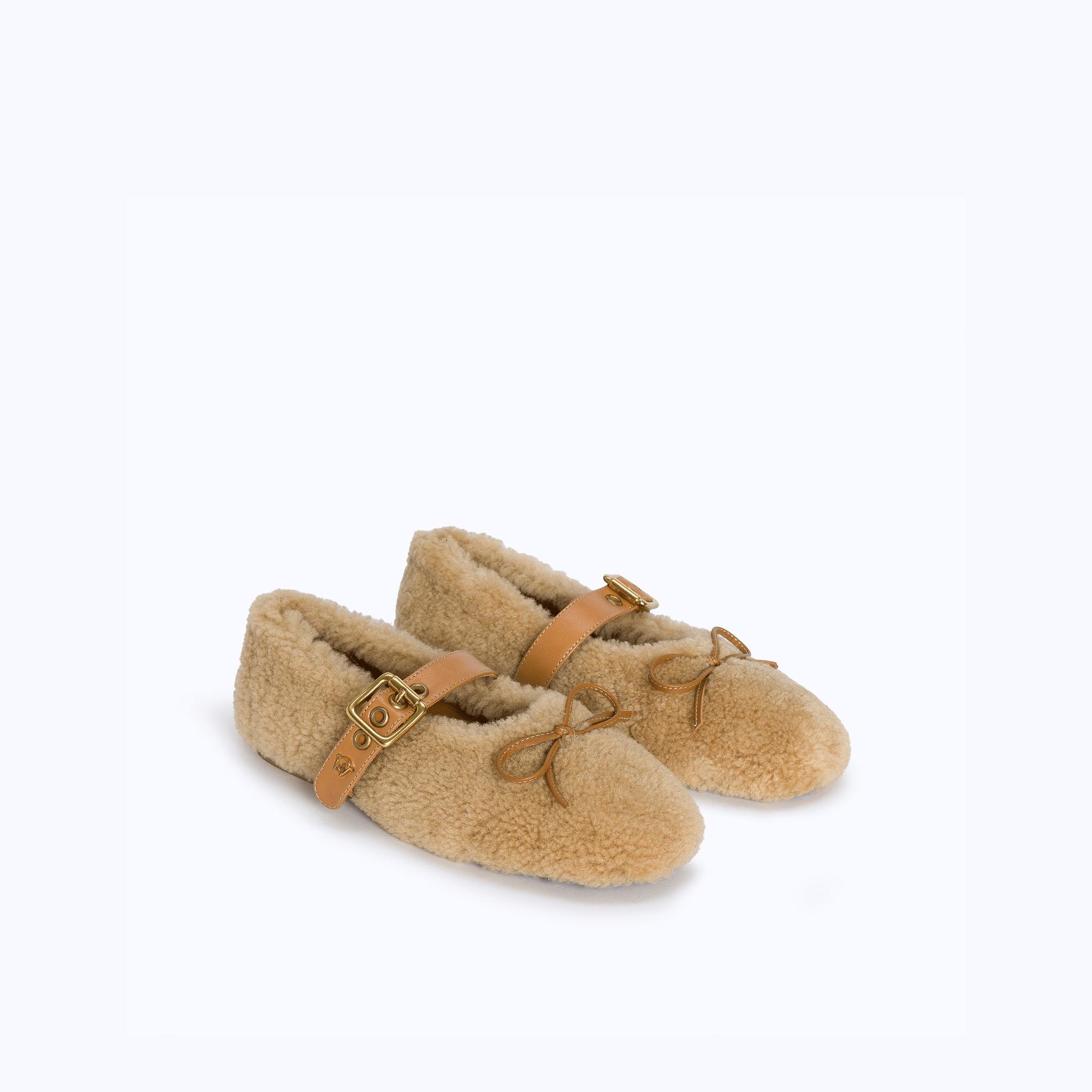 TEDDY BALLERINAS - BEIGE - manc