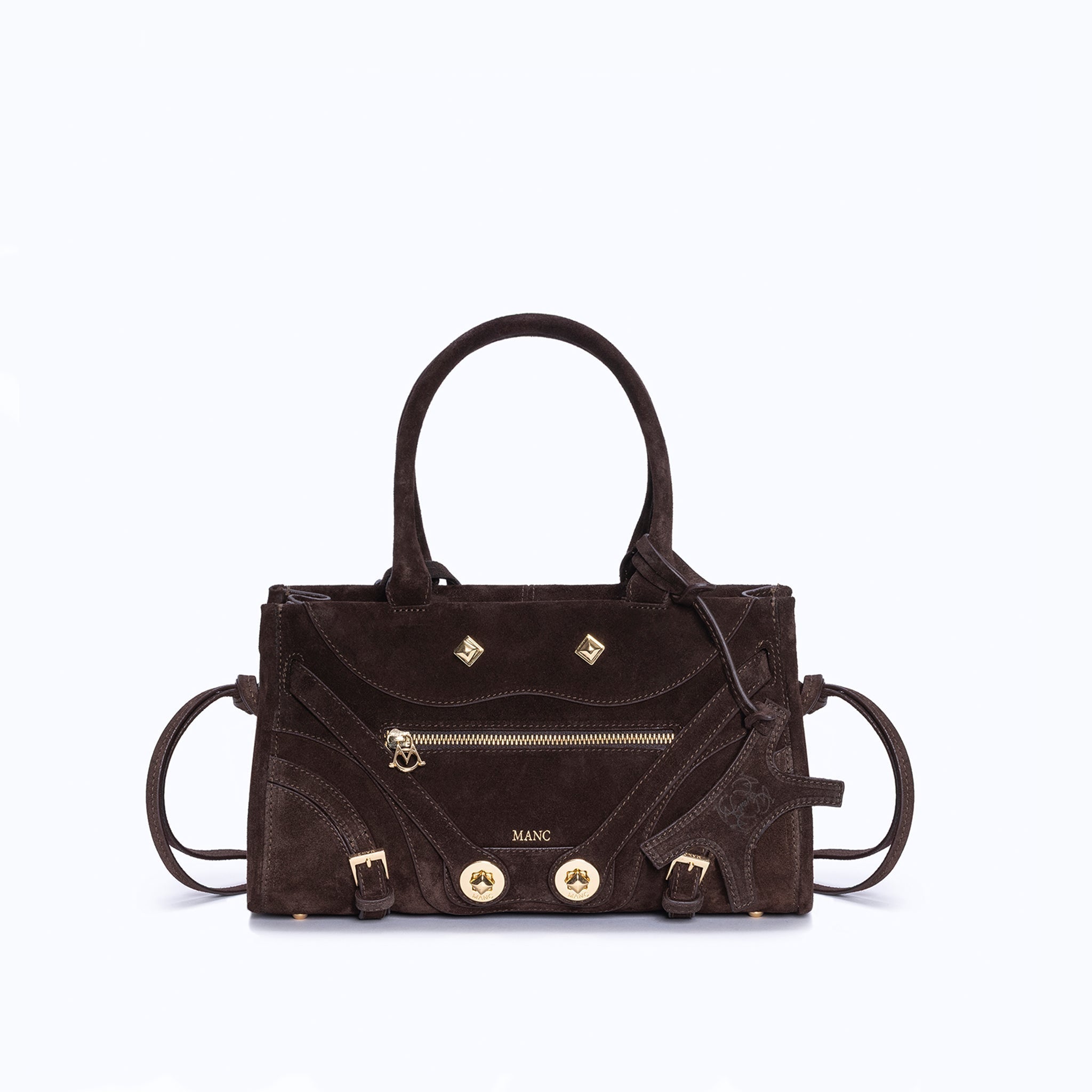 ZOUZOU MINI - DARK SUEDE BROWN - manc