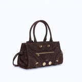 ZOUZOU MINI - DARK SUEDE BROWN - manc