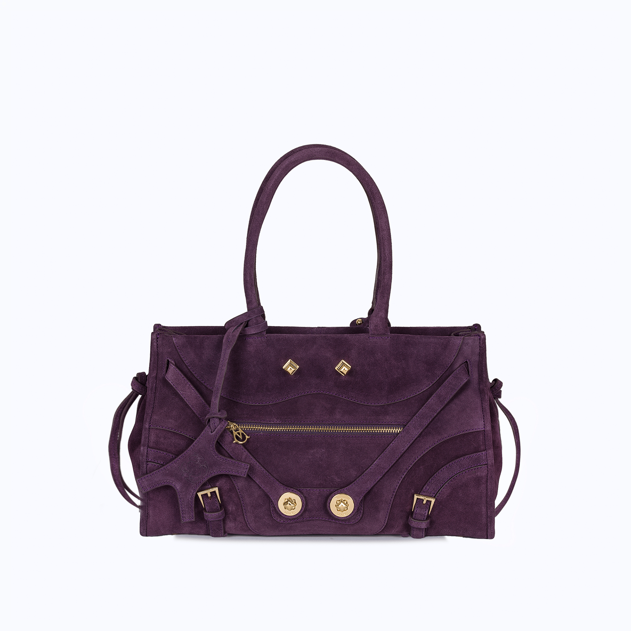 ZOUZOU - SUEDE AUBERGINE - manc